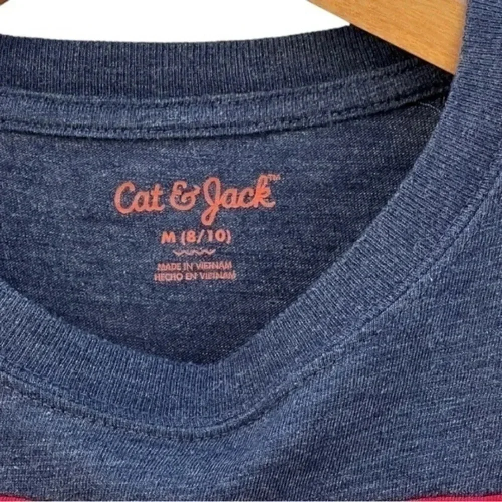 Cat And Jack‎ Boys Youth Long Sleeve Shirt Skiing Theme Graphic Youth Size M​​​